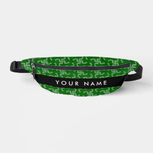 Christmas Garland, Green, Your name, Personalize Fanny Pack