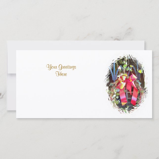 CHRISTMAS GARLAND HOLIDAY CARD (Front)