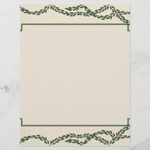 Christmas Garland Letterhead