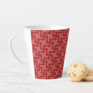 Christmas Garland Red, Christmas Decoration, Xmas Latte Mug