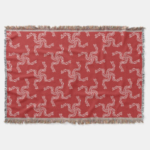 Christmas Garland Red, Christmas Decoration, Xmas Throw Blanket