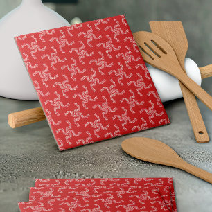 Christmas Garland Red, Christmas Decoration, Xmas Tile