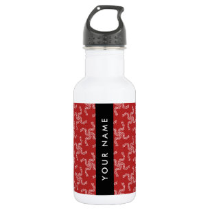 Christmas Garland, Red, Your name, Personalize 532 Ml Water Bottle
