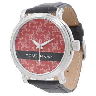 Christmas Garland, Red, Your name, Personalize Watch