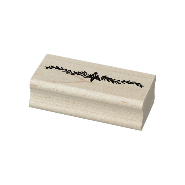 Christmas Garland Rubber Stamp (Stamp)