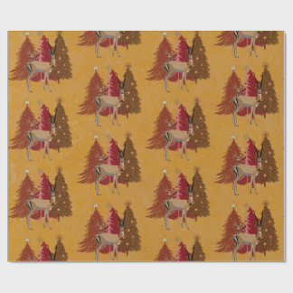 CHRISTMAS GAZELLE Wrapping Paper