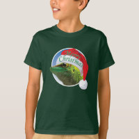 Christmas Gecko - Kids' Basic Hanes T-Shirt