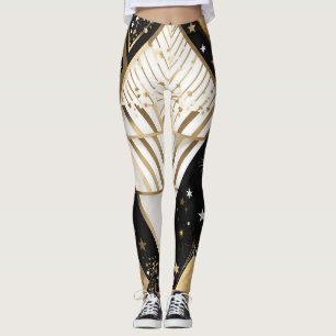 christmas geometric shapes leggings