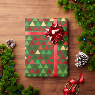 Christmas geometric wrapping paper