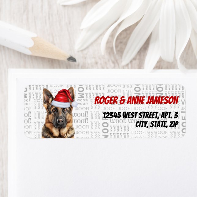 Christmas German Shepherd Amoureux des chiens Reto (En situation)