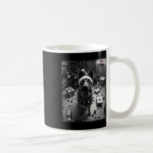 Christmas German Shepherd Caught On Camera Coffee Mug