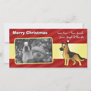 Christmas German Shepherd Holiday Card