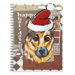 CHRISTMAS GERMAN SHEPHERD NOTEBOOK