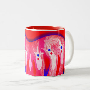 Christmas ghosts Two-Tone coffee mug