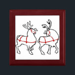 Christmas Gift Box Custom Reindeer Art Jewellery B<br><div class="desc">Christmas Box Personalized Reindeer Gift Box Santa 's Reindeer Keepsake Box Your Name Here Christmas Gifts Party Favours Cute Santa Art Gift Box for Friend Family Men Women Kids Christmas Gift Boxes Click "Customize" to Add Custom Text St Nick Christmas Keepsake Box Home & Office Customizable Festive Christmas Reindeer Art...</div>