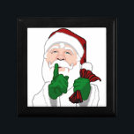 Christmas Gift Box Custom Santa Clause Jewellery B<br><div class="desc">Christmas Box Personalized Santa Clause Gift Box Naughty or Nice Santa Keepsake Box Your Name Here Christmas Gifts Party Favours Cute Santa Art Gift Box for Friend Family Men Women Kids Christmas Gift Boxes Click "Customize" to Add Custom Text St Nick Christmas Keepsake Box Home & Office Customizable Festive Christmas...</div>