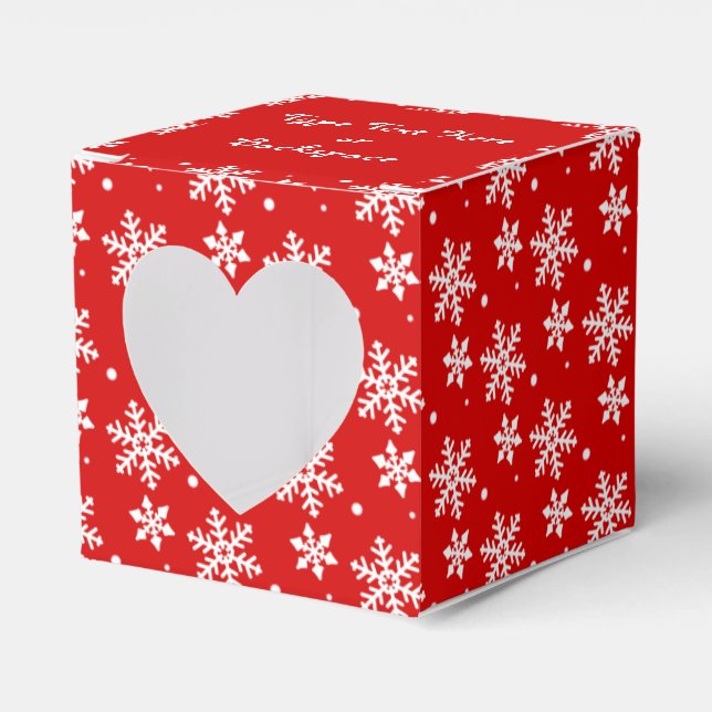 Christmas Gift Box Personalized Snowflake Boxes (Front Side)