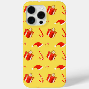 Christmas gift box Santa hat candy cane iPhone 15 Pro Max Case