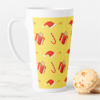 Christmas gift box Santa hat candy cane
