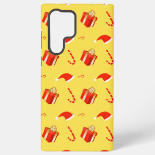 Christmas gift box Santa hat candy cane Samsung Galaxy Case