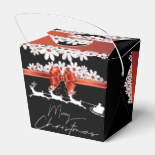 Christmas gift box with tape and dad Noel