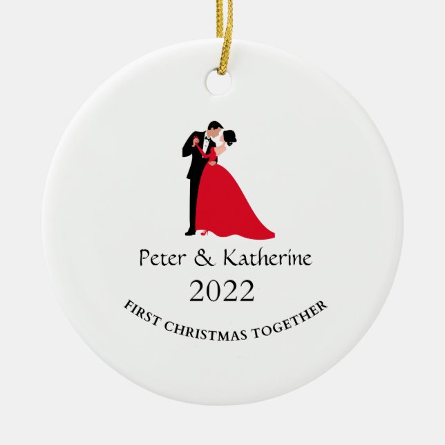  Christmas Gift Ceramic Ornament (Front)