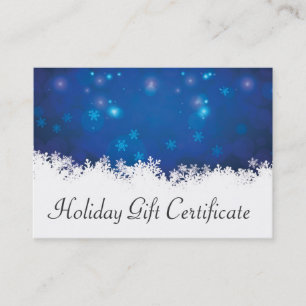 Christmas gift certificate