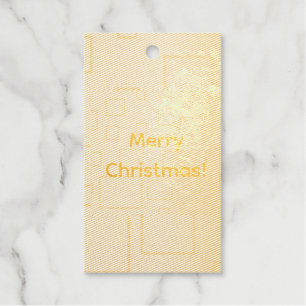 Christmas Gift Elegant Festive Geometric Tags