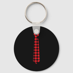 Christmas Gift For Men Dad Family Buffalo Plaid Ch Keychain