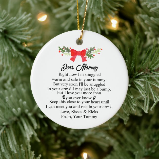 Christmas Gift from Bump, Christmas 2025 from Bump Ceramic Ornament (Tree)