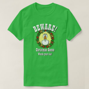 Christmas Gift Funny Novelty CHRISTMAS GOOSE  T-Shirt