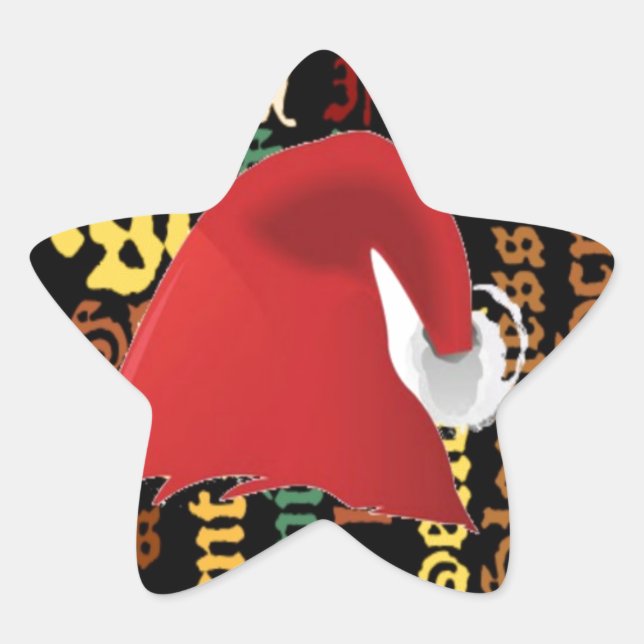 Christmas gift Have a Nice Day & a Better Night Star Sticker (Front)