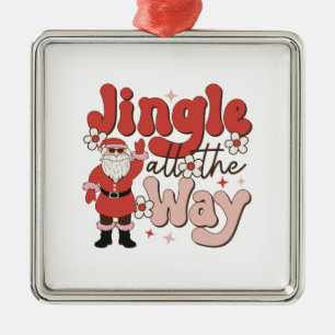 Christmas Gift Jingle All The Ways Metal Ornament