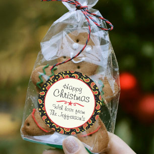 Christmas gift label sticker