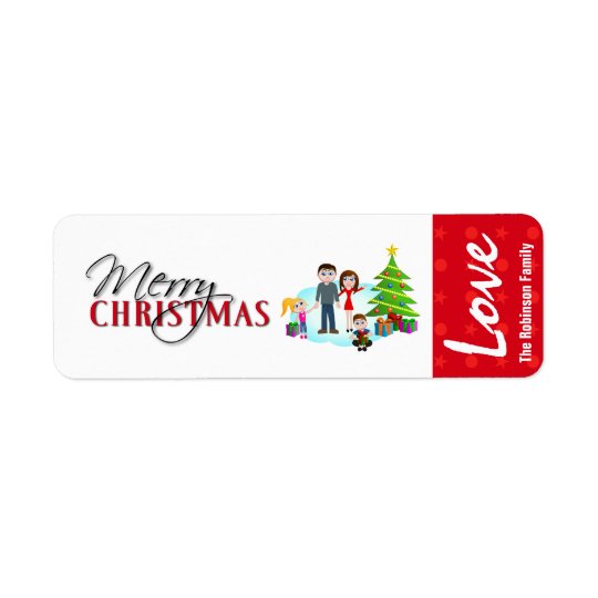 Christmas Gift Label Stickers Return Address Label