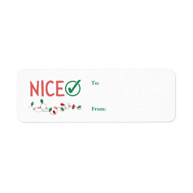 Christmas Gift Labels  (Front)