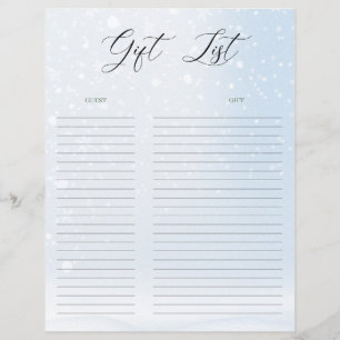Christmas Gift List Gift Tracker