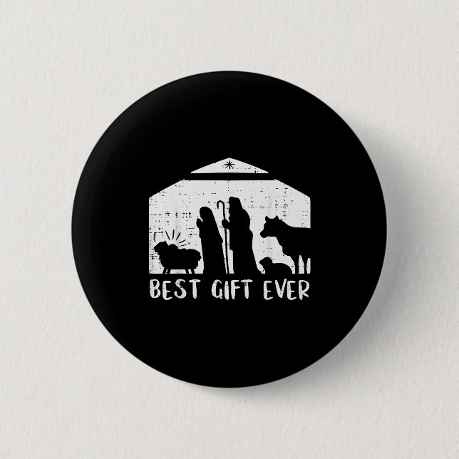 Christmas Gift Nativity Xmas Christian Men Women K 2 Inch Round Button (Front)