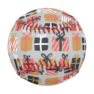 Christmas Gift Pattern Baseball