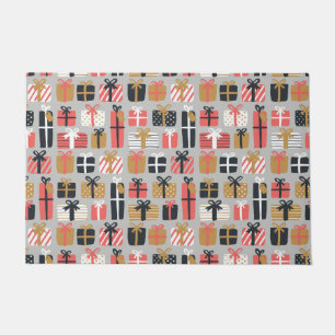 Christmas Gift Pattern Doormat