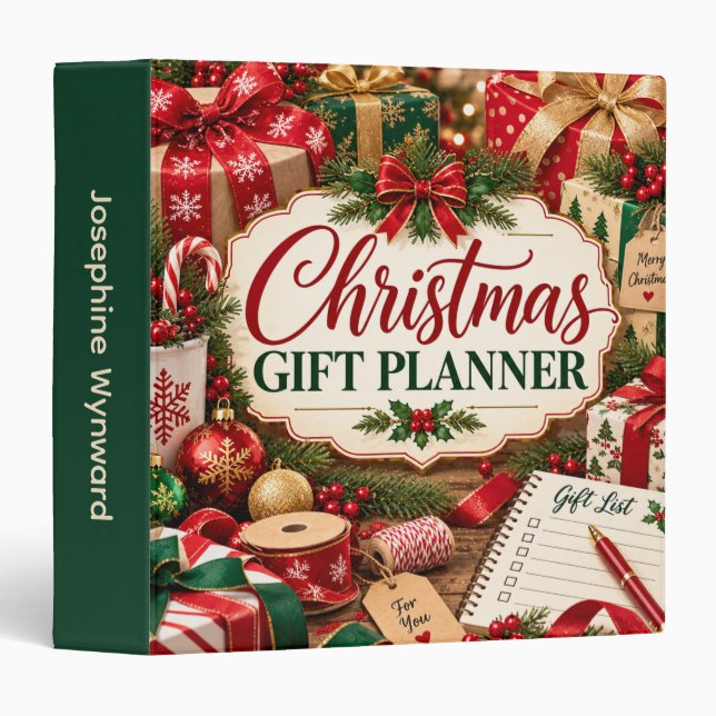 Christmas Gift Planner Binder (Front/Spine)
