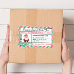 Christmas Gift Postal Sticker North Pole Delivery<br><div class="desc">Christmas Gift Postal Sticker North Pole Delivery sticker</div>