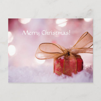 Christmas gift postcard