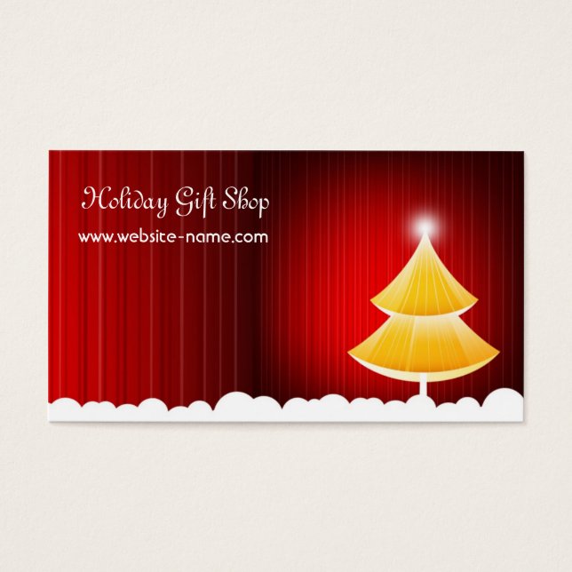 Christmas Gift Shop Card (Front)