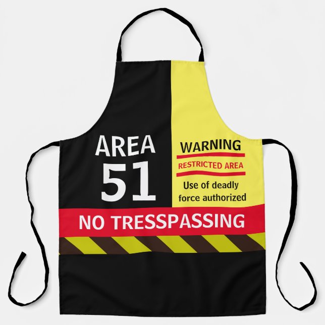 Christmas Gift Space Novelty Fashion AREA 51  Apron (Front)