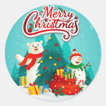 Christmas gift sticker