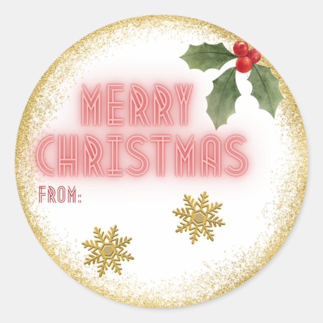 Christmas gift sticker (Front)