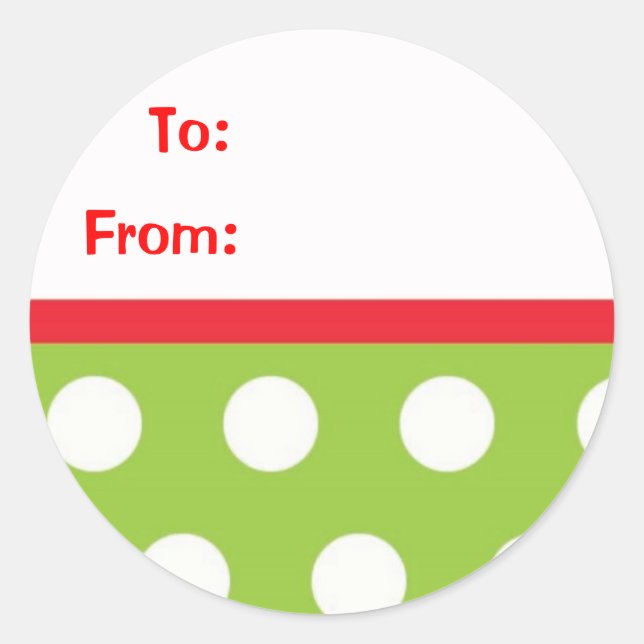 Christmas Gift Stickers (Front)