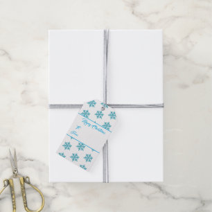 Christmas Gift Tag-Gold Snowflakes Gift Tags