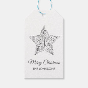 Christmas gift tag, present tag, hang tag